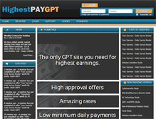 Tablet Screenshot of highestpaygpt.com